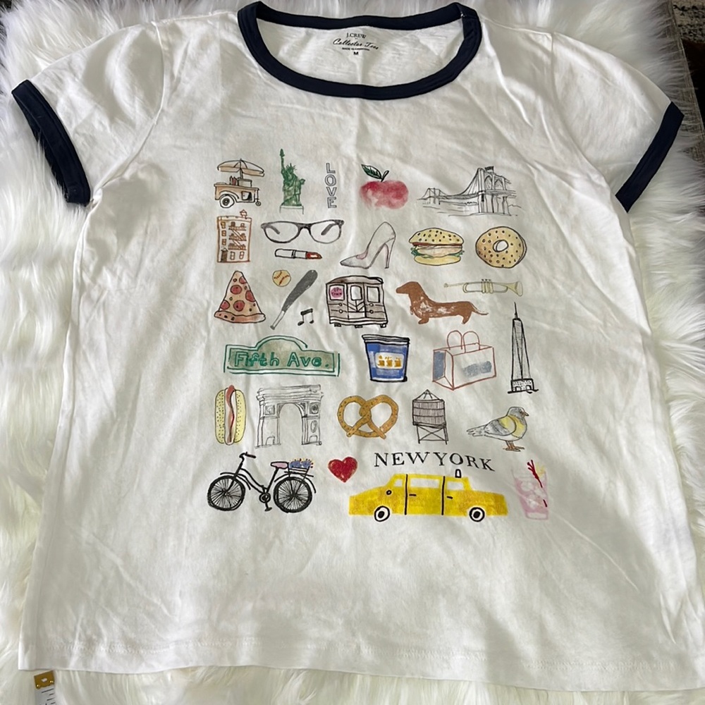 J Crew Collector Tee. New York. Size medium